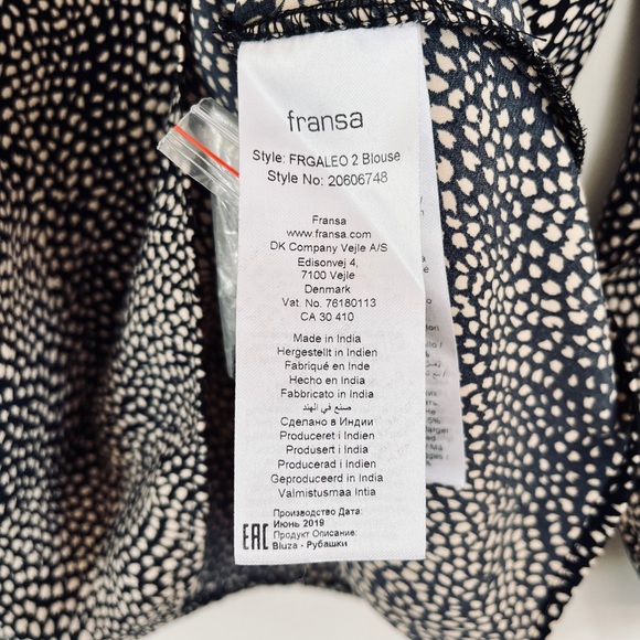 Fransa Balloon Sleeve Blouse - Picture 10 of 10